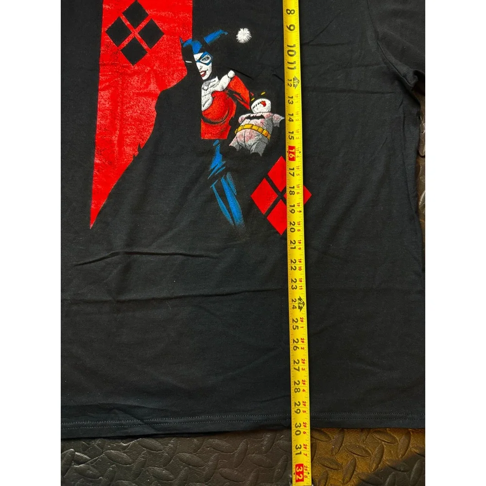 Batman DC Comics Harley‎ Quinn Graphic T-Shirt Mens XL Black Short Sleeve Cotton